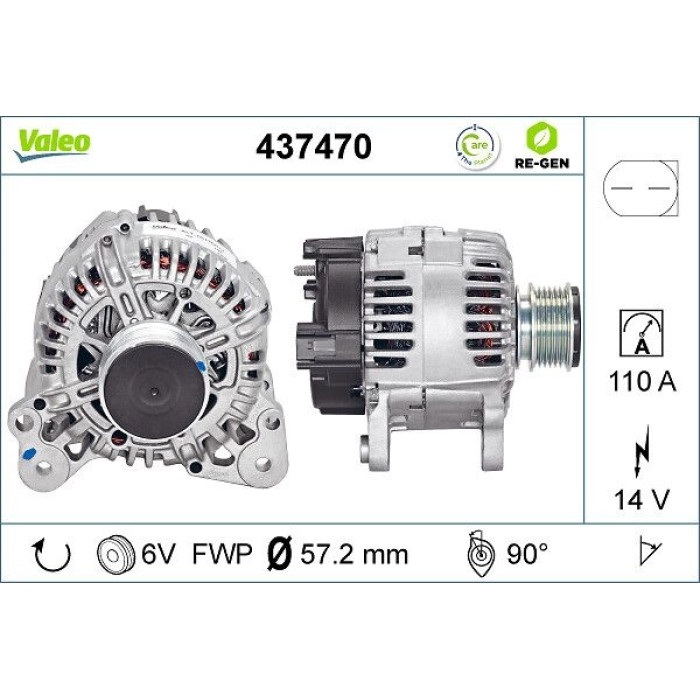 Valeo Lichtmaschine 437470 Valeo Lichtmaschine 437470