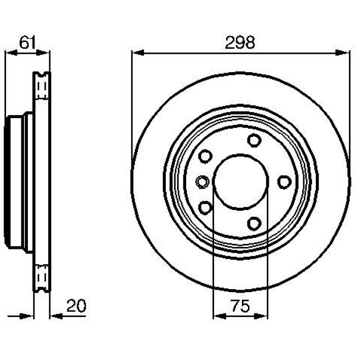 Bosch Bremsscheibe Hinterachse 0 986 478 426 Bosch Bremsscheibe Hinterachse 0 986 478 426