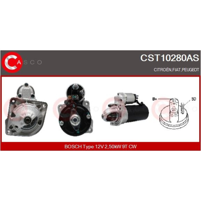 CASCO Anlasser CST10280AS CASCO Anlasser CST10280AS