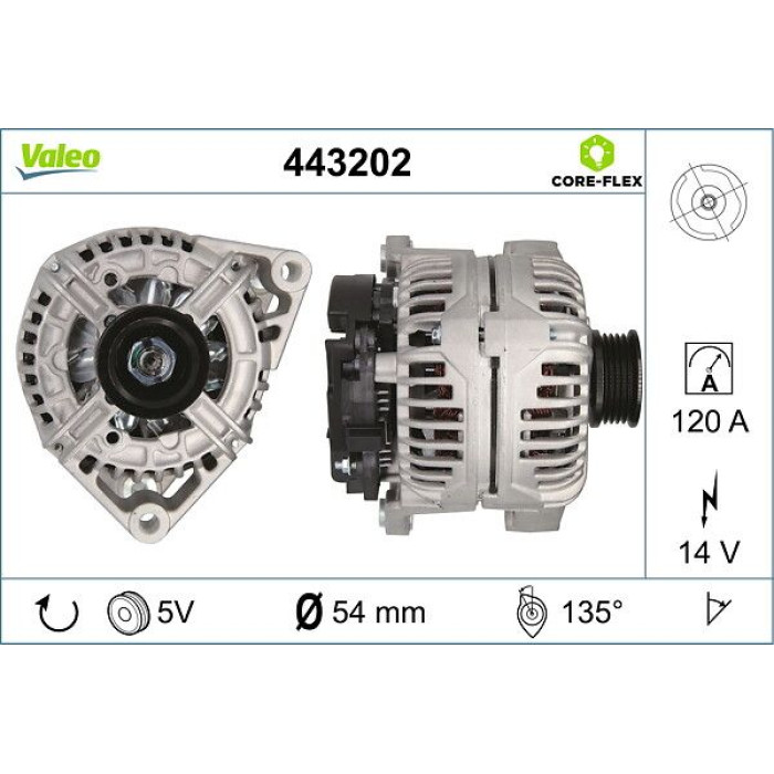 Valeo Lichtmaschine 443202 Valeo Lichtmaschine 443202
