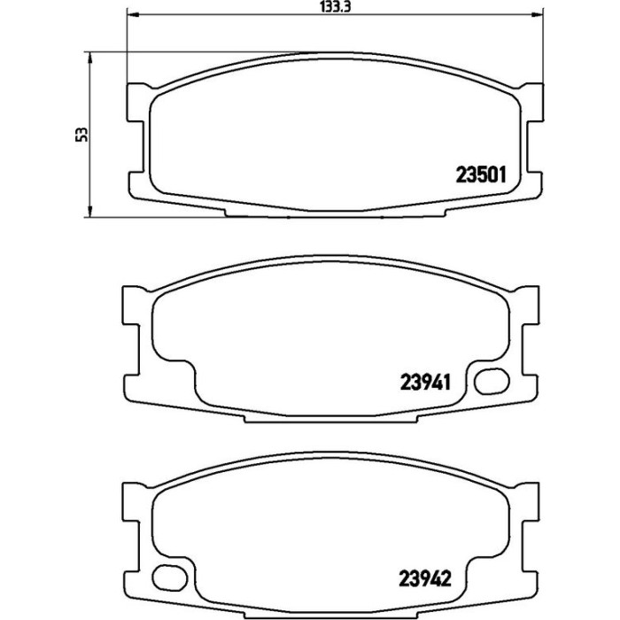BREMBO Bremsklötze VA P 54 024 BREMBO Bremsklötze VA P 54 024