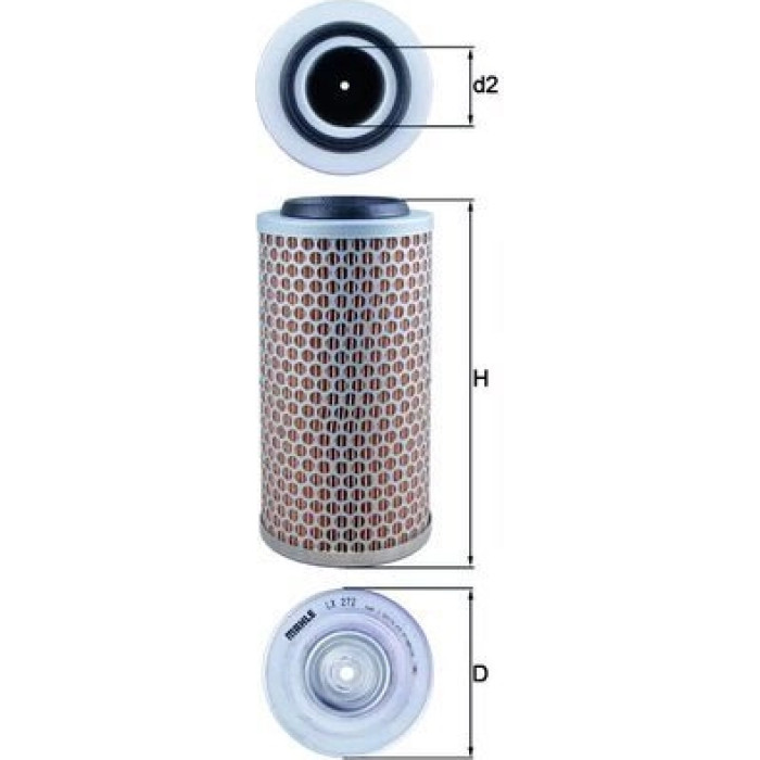 MAHLE Luftfilter LX 272 MAHLE Luftfilter LX 272