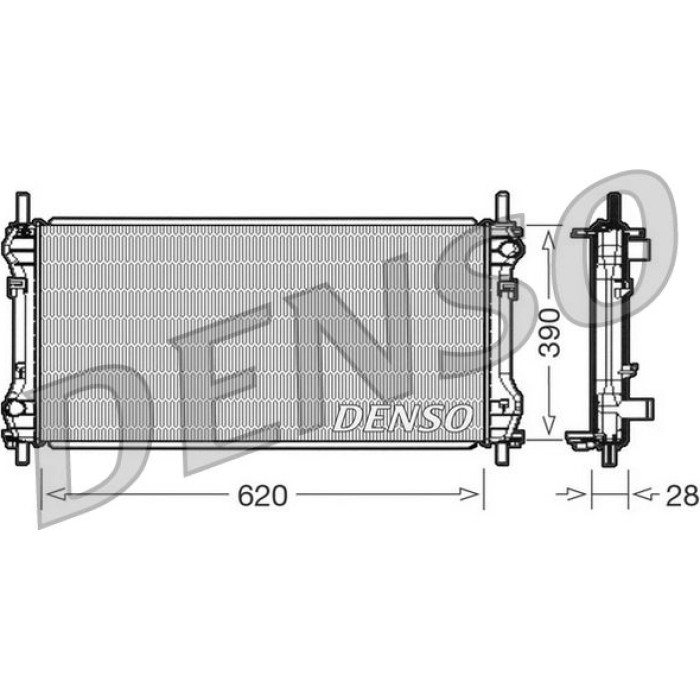 Denso Motorkühler DRM10102 Denso Motorkühler DRM10102