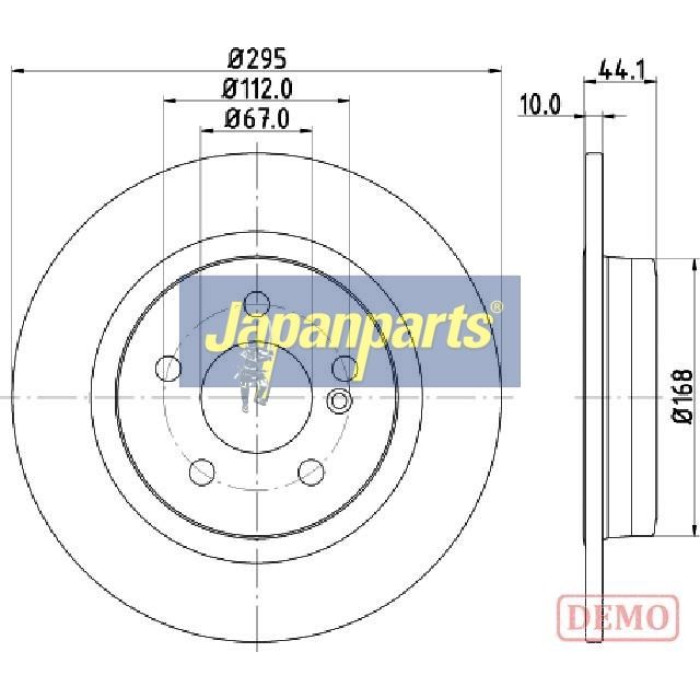 Japanparts Bremsscheibe DP-0503C Japanparts Bremsscheibe DP-0503C