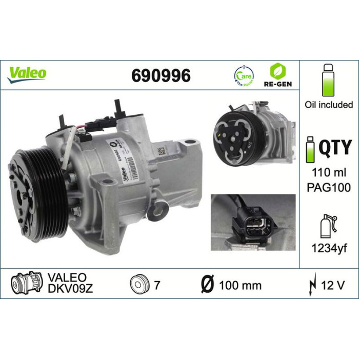 Valeo Kompressor 690996 Valeo Kompressor 690996