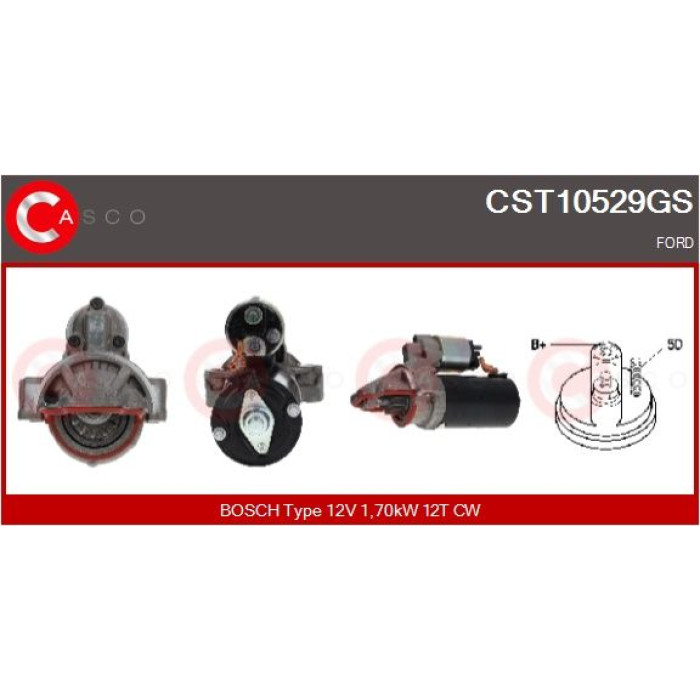 CASCO Anlasser CST10529GS CASCO Anlasser CST10529GS