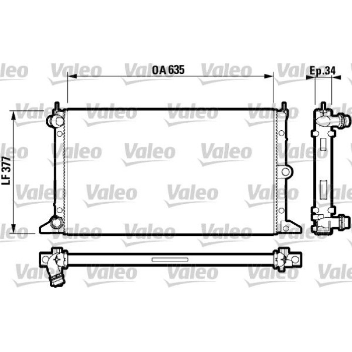 Valeo Motorkühler 732790 Valeo Motorkühler 732790