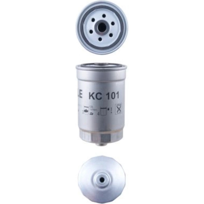 KC 101 MAHLE Kraftstofffilter KC 101, Anschraubfilter, Höhe 143,5 mm – u. a. für Hyundai Santa Fé II (CM), Getz (TB), H-1 / Starex Bus (A1) – OE Nummer 3192226910 - l KC 101 MAHLE Kraftstofffilter KC 101, Anschraubfilter, Höhe 143,5 mm – u. a. für Hyundai Santa Fé II (CM), Getz (TB), H-1 / Starex Bus (A1) – OE Nummer 3192226910 - l