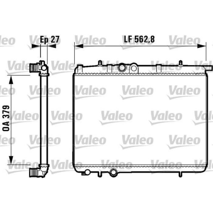 Valeo Motorkühler 732910 Valeo Motorkühler 732910