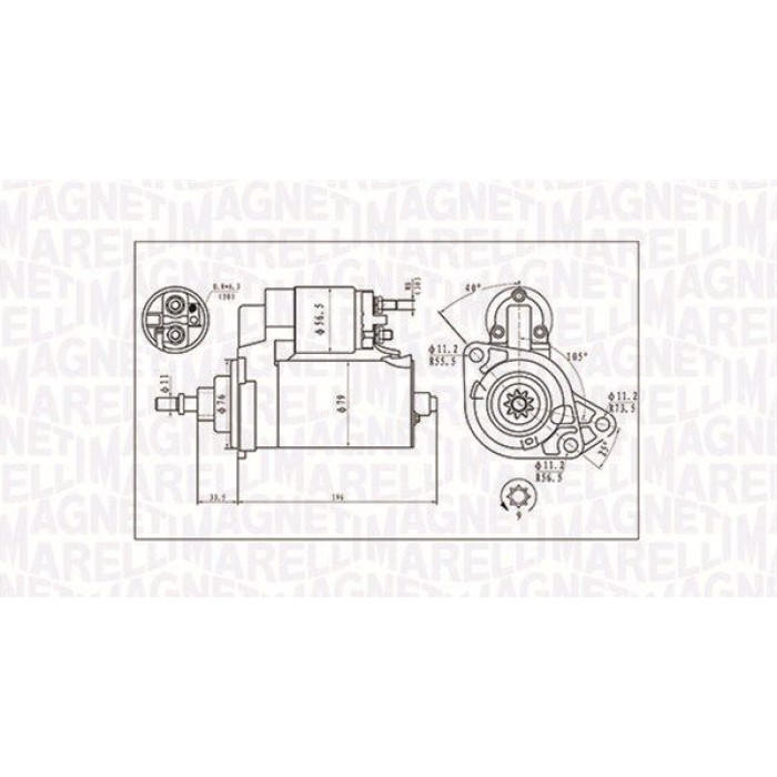 Magneti Marelli Anlasser 063720713010 Magneti Marelli Anlasser 063720713010