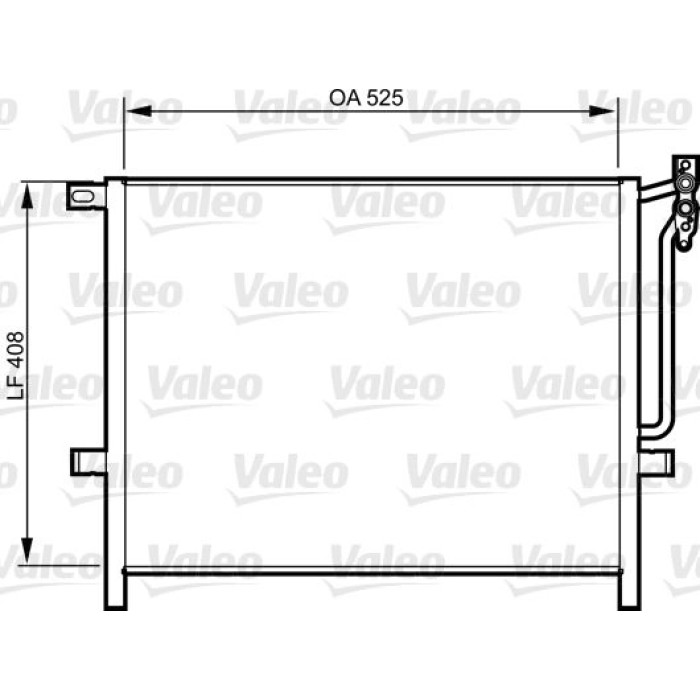 Valeo Klimakondensator 814287 Valeo Klimakondensator 814287
