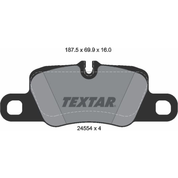 Textar Bremsbelagsatz 2455402 Textar Bremsbelagsatz 2455402