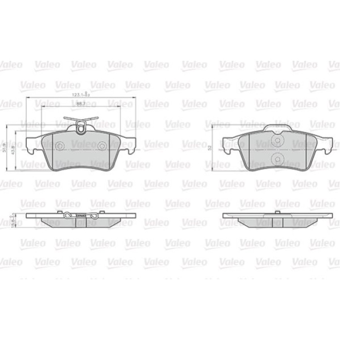 Valeo Bremsbelagsatz 872137