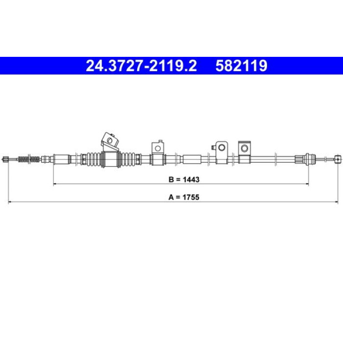 ATE Handbremsseil 24.3727-2119.2