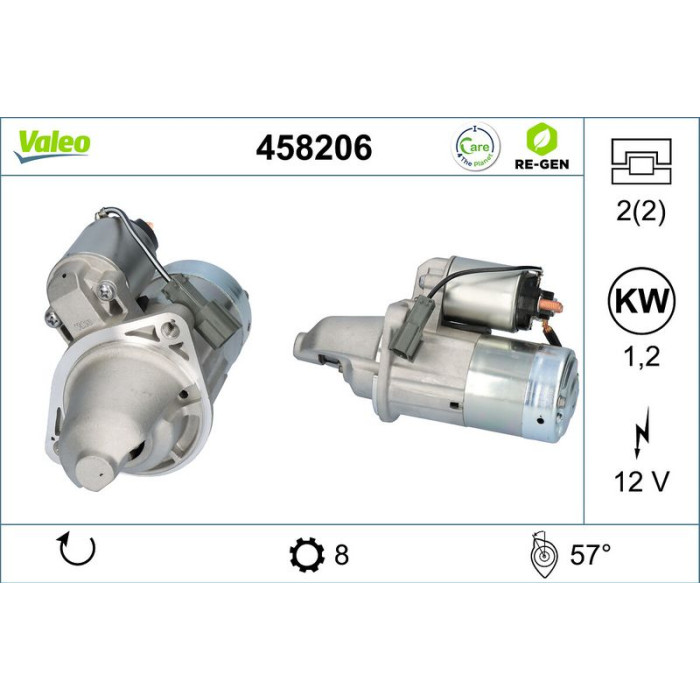 Valeo Anlasser 458206 Valeo Anlasser 458206