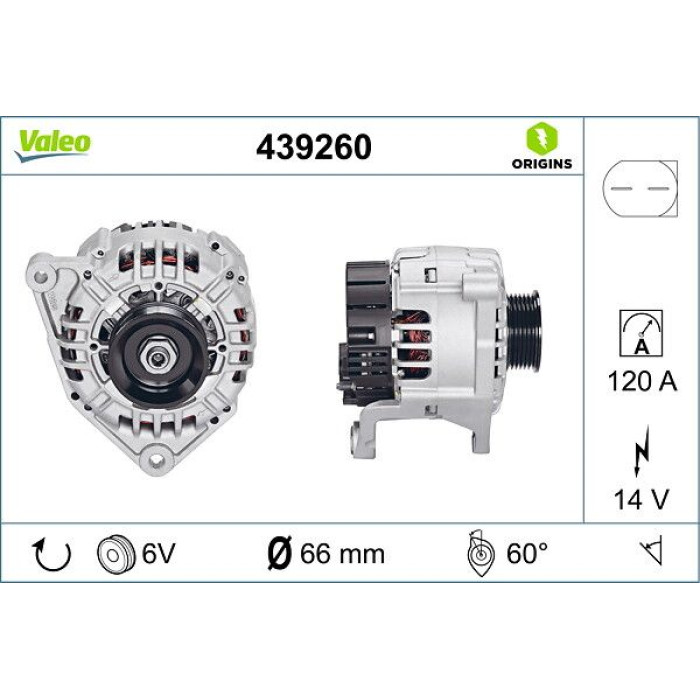 Valeo Lichtmaschine 439260 Valeo Lichtmaschine 439260