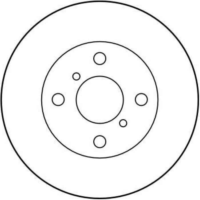 TRW Bremsscheibe Toyota P.Paseo/Starlet/Tercel 1.0-1.5 89-99 DF4007 TRW Bremsscheibe Toyota P.Paseo/Starlet/Tercel 1.0-1.5 89-99 DF4007