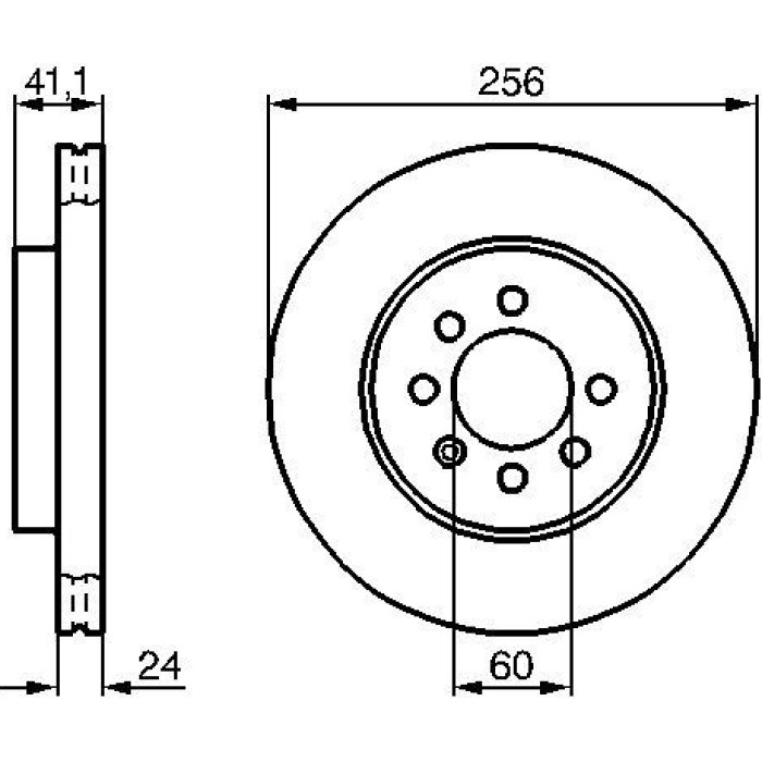 Bosch Bremsscheibe Vorderachse 0 986 478 286 Bosch Bremsscheibe Vorderachse 0 986 478 286