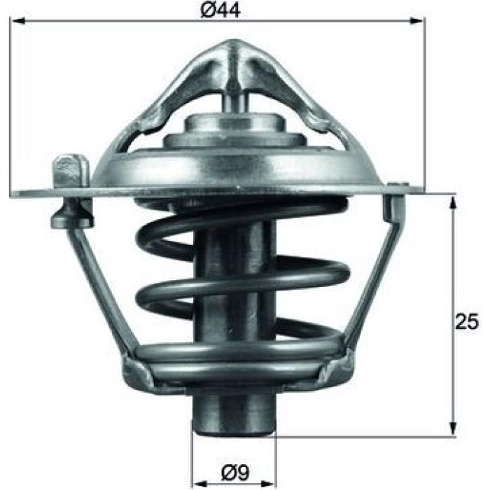 Thermostateinsatz mit Dichtung TX 113 82D Thermostateinsatz mit Dichtung TX 113 82D
