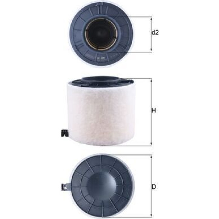 MAHLE Luftfilter LX 4410 MAHLE Luftfilter LX 4410