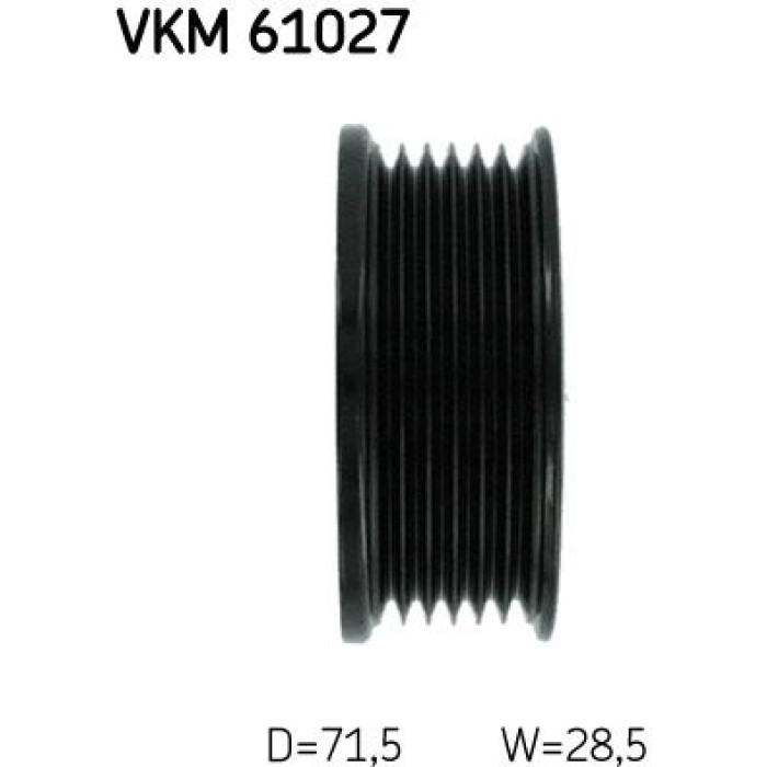 SKF Keilrippenriemen-Umlenkrolle VKM 61027 SKF Keilrippenriemen-Umlenkrolle VKM 61027