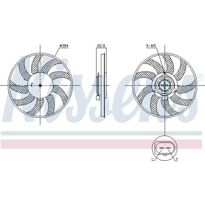 Nissens Kühlerlüfter PKW 850099 Nissens Kühlerlüfter PKW 850099