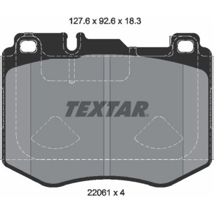 Textar Bremsbelagsatz 2206103 Textar Bremsbelagsatz 2206103