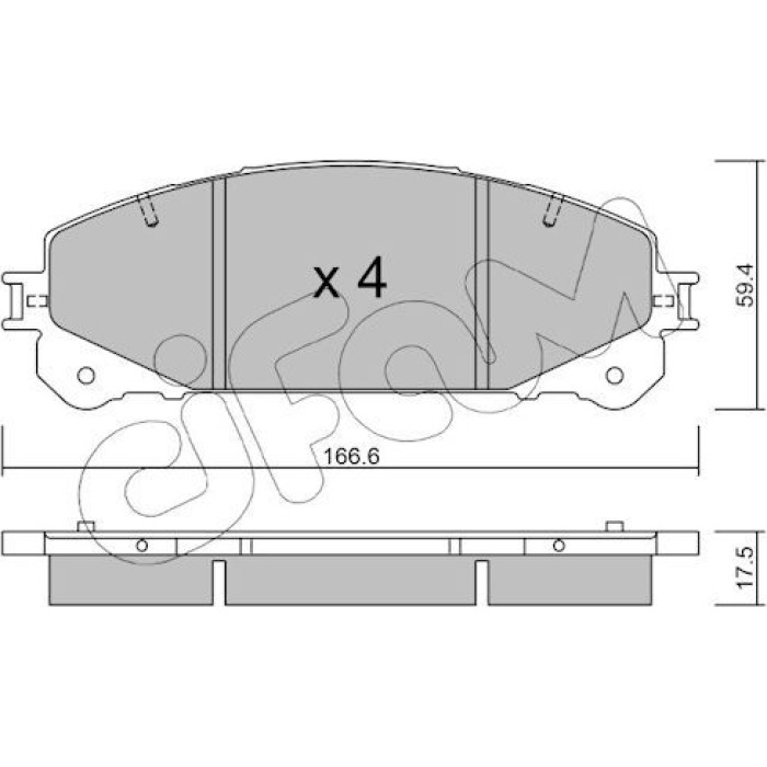 CIFAM Bremsbelagsatz, Scheibenbremse 822-938-0 CIFAM Bremsbelagsatz, Scheibenbremse 822-938-0