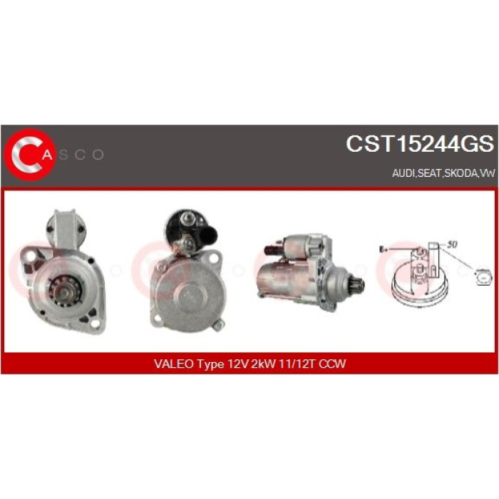 CASCO Anlasser CST15244GS CASCO Anlasser CST15244GS