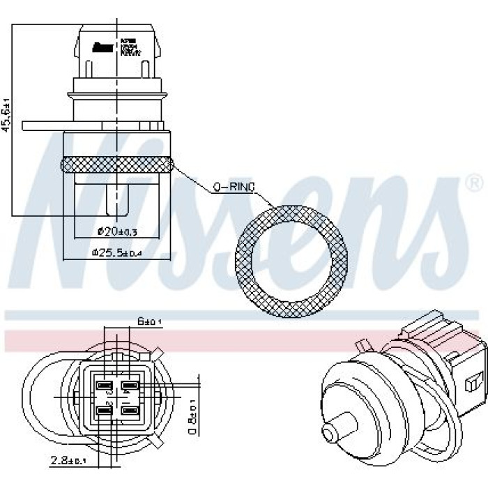 Nissens Kühlmitteltemperatursensor 207000 Nissens Kühlmitteltemperatursensor 207000