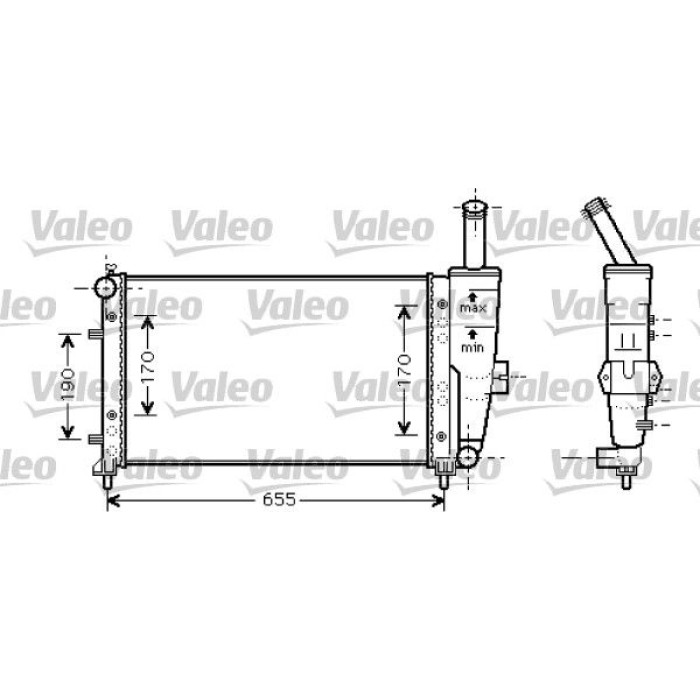 Valeo Motorkühler 734459 Valeo Motorkühler 734459
