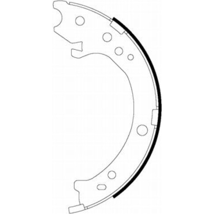 Textar Handbremsbackensatz 91072300 Textar Handbremsbackensatz 91072300