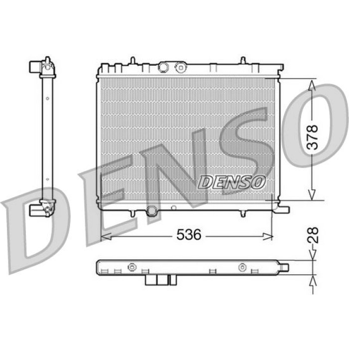 Denso Motorkühler DRM07021 Denso Motorkühler DRM07021