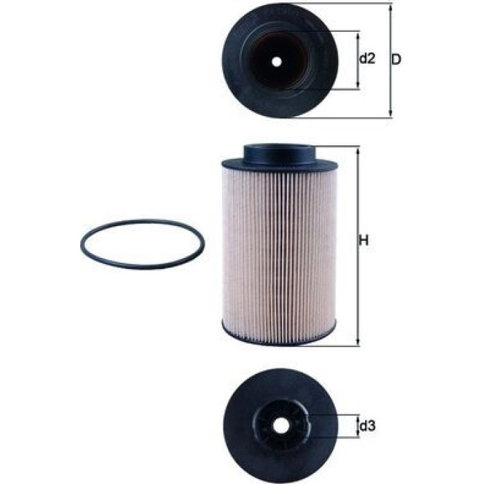 MAHLE Kraftstofffilter KX 191/1D MAHLE Kraftstofffilter KX 191/1D