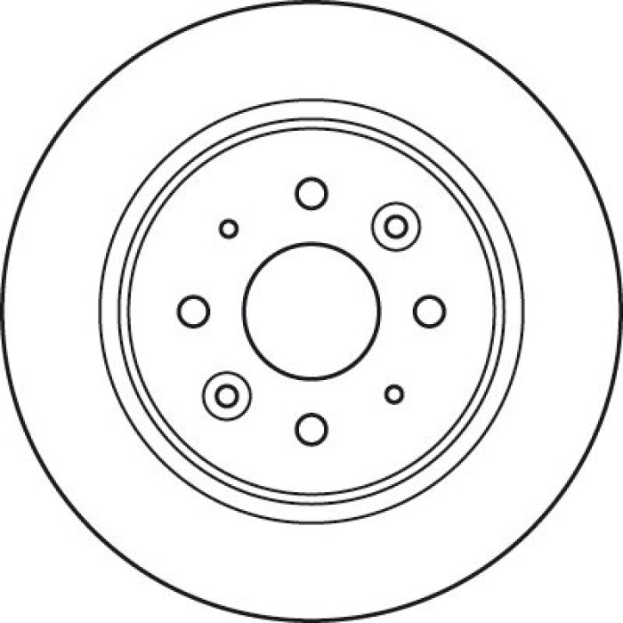 TRW Bremsscheibe Hinterachse DF6055 TRW Bremsscheibe Hinterachse DF6055