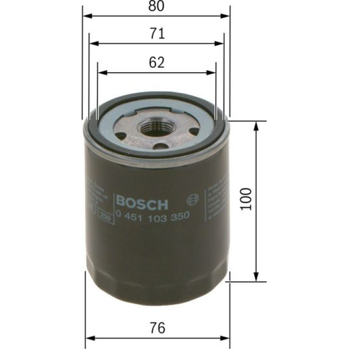 0 451 103 350 Bosch Ölfilter 0 451 103 350 0 451 103 350 Bosch Ölfilter 0 451 103 350