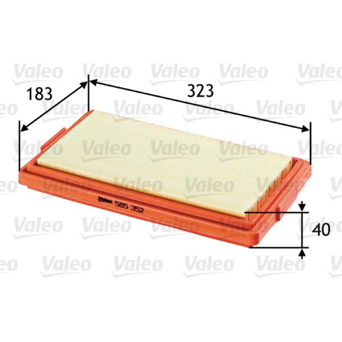 585352 Valeo Luftfilter 585352 585352 Valeo Luftfilter 585352