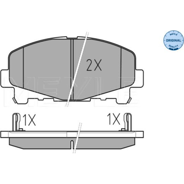 MEYLE Bremsbelagsatz Honda Accord 252476616 MEYLE Bremsbelagsatz Honda Accord 252476616