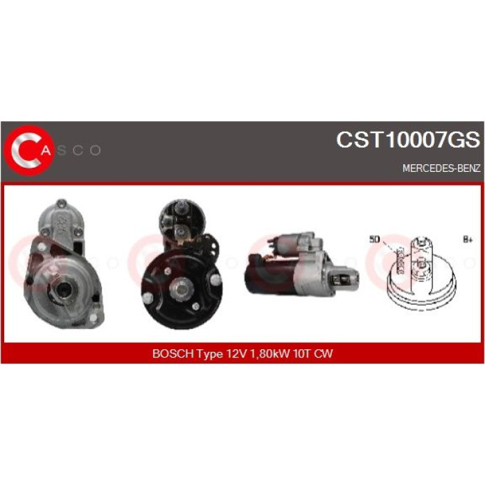 CASCO Anlasser CST10007GS CASCO Anlasser CST10007GS