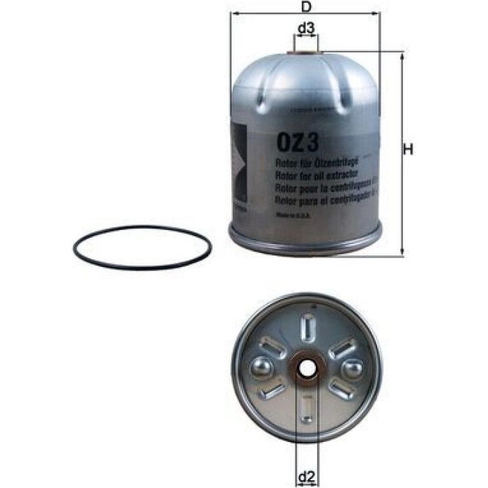 Mahle Original Ölfilter OZ 3D Mahle Original Ölfilter OZ 3D