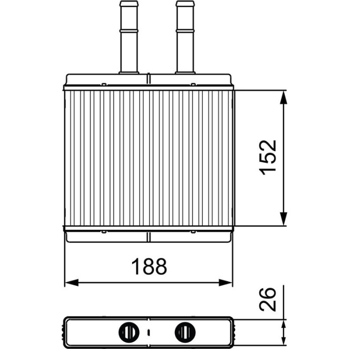 Valeo Wärmetauscher 812442 Valeo Wärmetauscher 812442