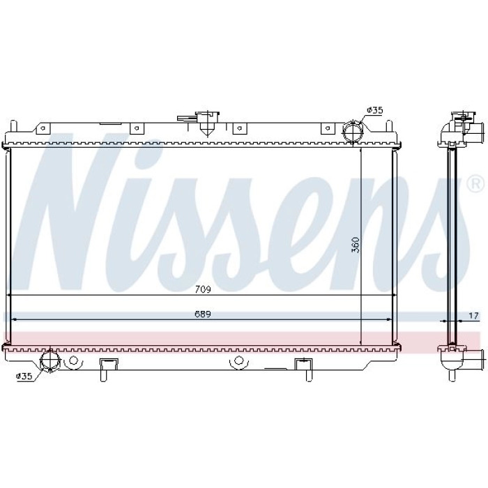 Nissens Wasserkühler PKW 62927A Nissens Wasserkühler PKW 62927A