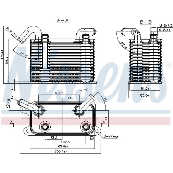 Nissens Ölkühler PKW 90722