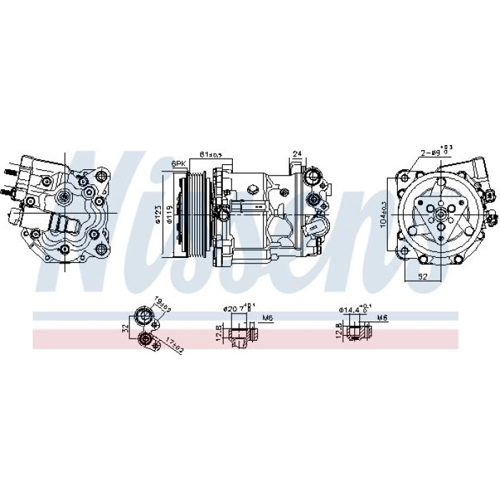 89398 Nissens Klimakompressor PKW 89398 89398 Nissens Klimakompressor PKW 89398