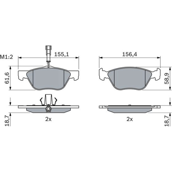 0 986 494 004 Bosch Bremsbelagsatz 0 986 494 004 0 986 494 004 Bosch Bremsbelagsatz 0 986 494 004