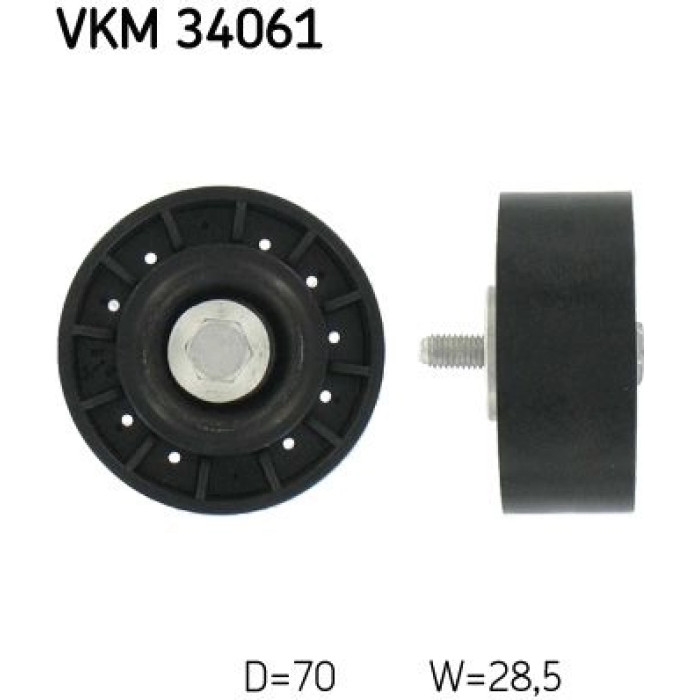 SKF Keilrippenriemen-Umlenkrolle VKM 34061 SKF Keilrippenriemen-Umlenkrolle VKM 34061
