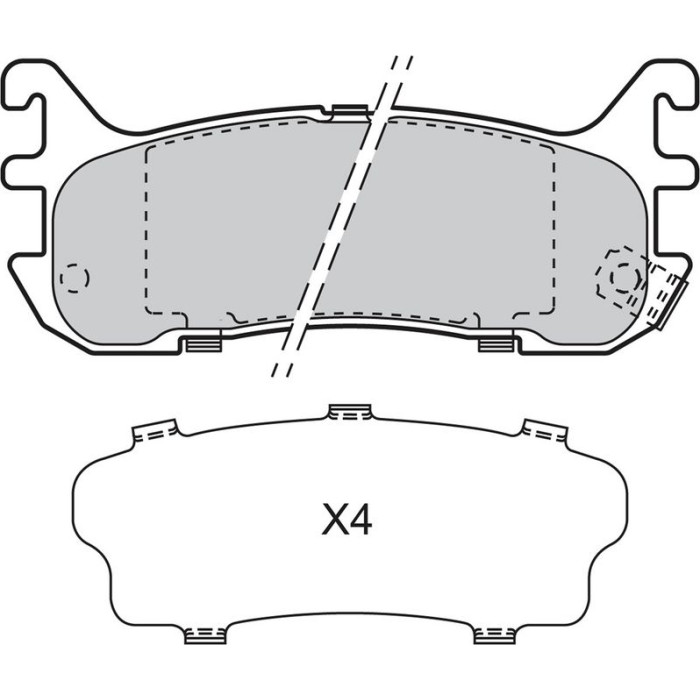Valeo Bremsbelagsatz 598835 Valeo Bremsbelagsatz 598835