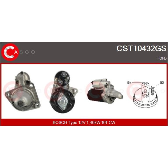 CASCO Anlasser CST10432GS CASCO Anlasser CST10432GS
