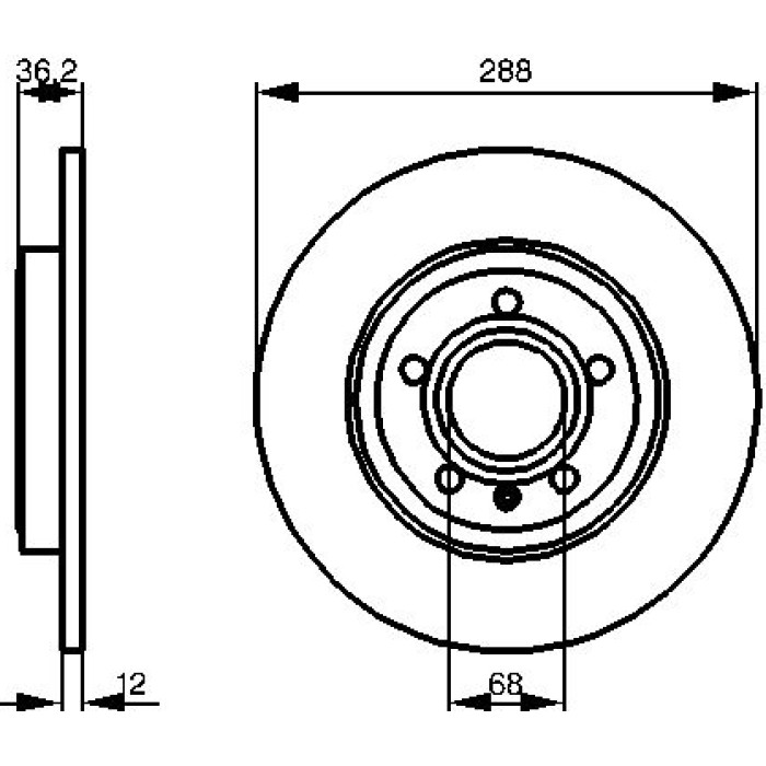 Bosch Bremsscheibe 0 986 479 252