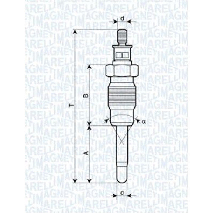 Magneti Marelli Glühkerze 062900016304 Magneti Marelli Glühkerze 062900016304